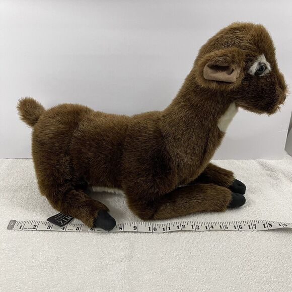 Ditz Designs Large Sitting Laying Whitetail Deer Plush Stuffed Animal Brown - Picture 8 of 10
